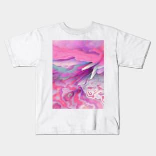 Loud Silence Glitched Fluid Art Kids T-Shirt